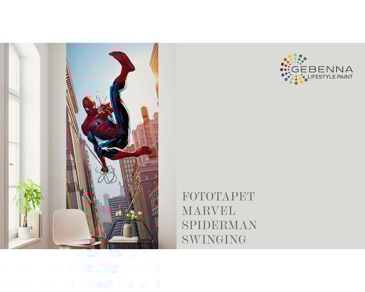 Fototapet Marvel SpiderMAn Swinging